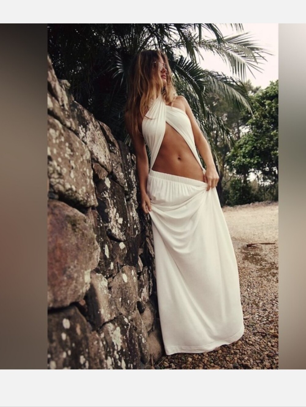 Free People Cream Limitless Convertible Maxi Cover-up/dress/skirt